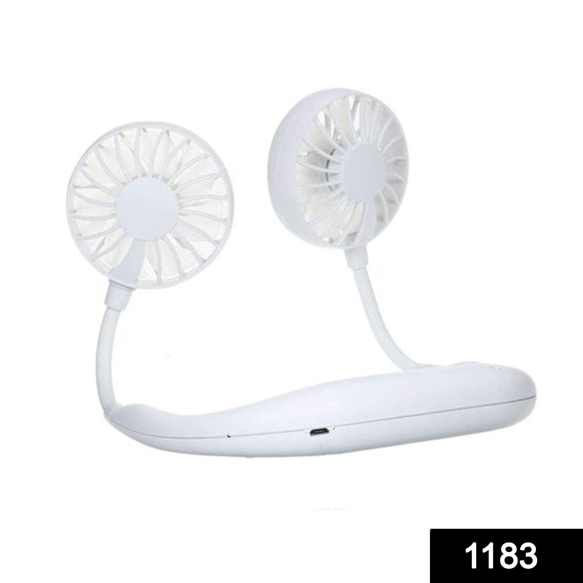 1183 Portable Rechargeable Wearable Strong Airflow Quiet Operation Hanging Neck Fan - SkyShopy 1183 Portable Rechargeable Wearable Strong Airflow Quiet Operation Hanging Neck Fan - SkyShopy